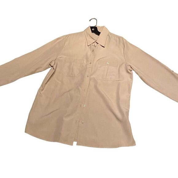 NWOT Tall Girl Button Down in cream - Picture 1 of 8